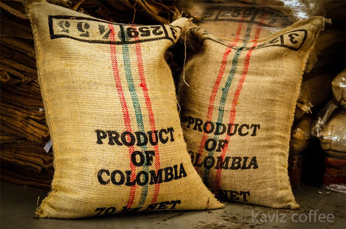 دو گونی قهوه کلمبیا