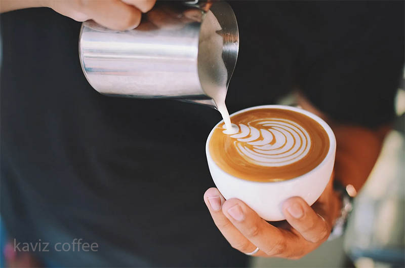 طراحی قهوه با شیر