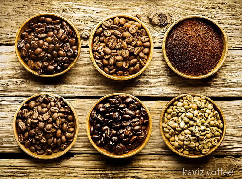 نگهداری انواع دانه های قهوه سبز و رست شده