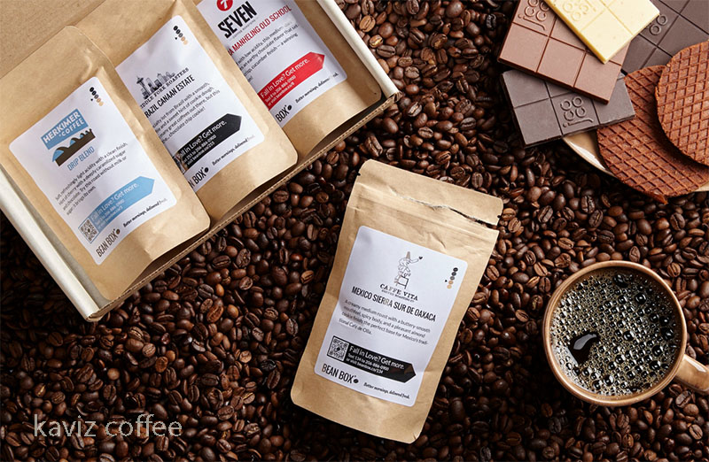 پاکت های قهوه برای نگهداری قهوه و دانه های قهوه